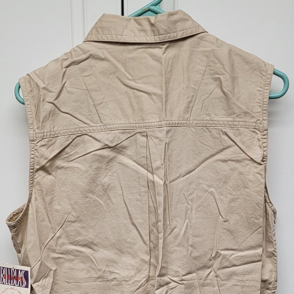NWT Bill Blass Sleeveless Tan Blouse Size L - Picture 2 of 5